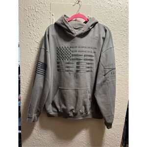 Grunt Style Grey Pullover Hoodie Mens Size XL-FLAWS